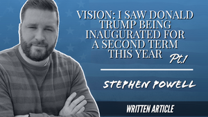 VISION: I SAW DONALD TRUMP BEING INAUGURATED FOR A SECOND TERM THIS YEAR, Pt.1